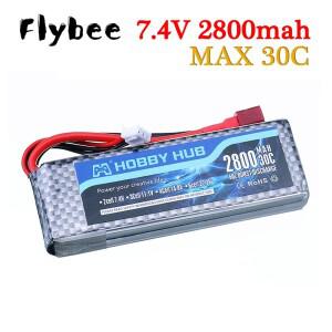 리포 배터리 2S 7.4V 2800mAh 30C T 플매트 카펫 러그 포함 쿼드콥터 RC FPV 비행기 드론 레이싱 카 부품