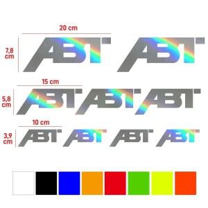 ABT 비닐 다이 컷 그래픽 스티커 키트 자동 튜닝 레이싱 데칼 9개