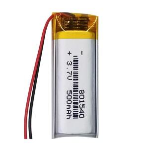 3.7V 500mAh 폴리머 리튬 LiPo 충전식 배터리 851640 801540 블루투스 헤드셋 미용 기기 셀카봉 스프레이용