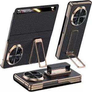 명예를 위한 플립 커버 매직 V6 스마트 윈도우 뷰 가죽 케이스 손목 밴드 핸드 스트랩 스탠드 럭셔리