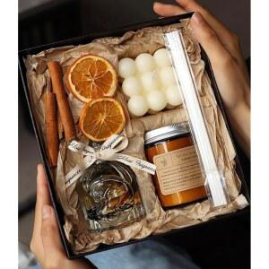 양초 선물 세트 향초 및 리드 세트 발렌타인데이 집들이 생일 여성 및 남성용 양초 엄마 아빠를 위한 선물 라벤더 캔들 (라벤더)