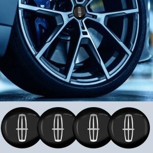 56mm 4개 자동차 휠 센터 허브 캡 배지 로고 스티커 링컨 내비게이터 콘티넨탈 노틸러스 MKZ MKX MKC MKT