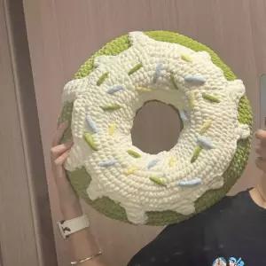 손뜨 형 코바늘인형뜨기 뜨개질 키트 목베개 도넛 패키지