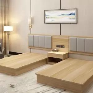 부부 트윈침대 패브릭 플랫 안방 패밀리 프레임 침대