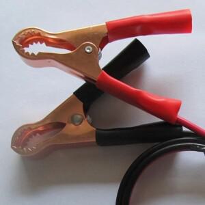 2pcs 자동차 50배터리 인버터 와이어 전원 전송 케이블 악어 클립 액세서리