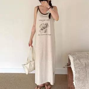 [하프클럽/셀러허브_여성트랜드패션]빅사이즈 604 러빙베어유넥끈원피스 DSE