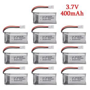 RC 드론 헬리콥터 부품용 리포 배터리 SYMA X11 X4 X15 X5A-1 H31 H107 KY101 E33C U816A V252 3.7V 400mah