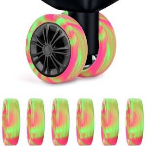 캐리어바퀴교체 수리 실리콘 수하물 바퀴 부품 여행 마모 소음 보호대 가방 신발 캐스터