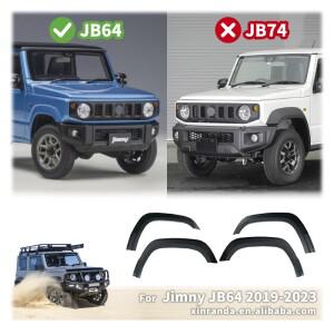 스플래시 가드 스쿼키 짐니 2018-2024 JB64W 전용 휠 아이브로우 라운드 아크 펜더 머드 플랩
