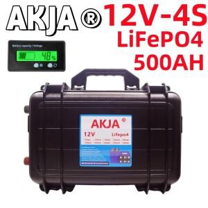 공기 고속 운송 12V LiFePO4 배터리400Ah500Ah 내장 BMS 리튬 철 인산염 배터리6000+골프 카트 태양주기 수