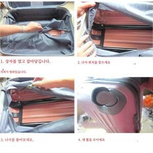 캐리어바퀴교체 수리 수하물 바퀴 교체 부품 고무 상자 캐스터 세관 핸드