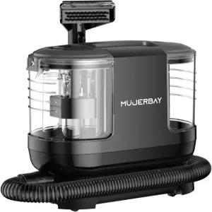 MUJERBAY 미니부 카펫 클리너 컴팩트하고 강력한 실내 청소기 360 휠이 장착된 휴대용 스팟 자동차 계단