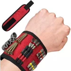 마그네틱 손목밴드 손목용 나사 홀더 탄도 나일론으로 제작되었으며 도구 못 드릴 비트를 고정할 수 있는