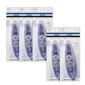 [문구/오피스] 1세트 지우개 학생 수정테이프 모노에어 수정 5개 용품 문구 펜타입 필기