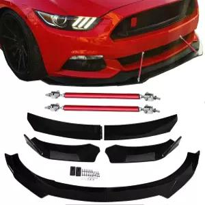 혼다 시비 BMW 아우디 벤츠 마쓰다 스트럿 로드 타이 서포트 바 8-11 용 유니버설 라운드 프론트 범퍼 립