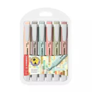 [문구/오피스] 펜슬세트 노트 하이라이터펜 강의 손글씨 스윙형 형광펜세트 문구용 6색