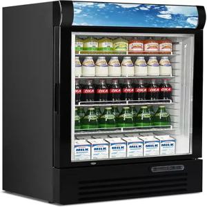 블루라인쿨 12.5Cu Ft 상업용 음료 냉장고 유리문 1개 포함 - LED 조명 디스플레이 조절 가능한 선반 4개