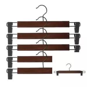 [생활] 5p세트 바지걸이집게 원목 매장옷걸이 바지걸이 33cm