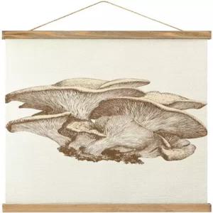 굴 버섯 매달기 포스터 벽 아트 프린트 린넨 그림 키트 홈 데코