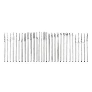 LDEXIN 30Pcs 다이아몬드 버 비트 보석 드릴 드멜 로터리 툴과 호환 1/8인치 3mm 샹크