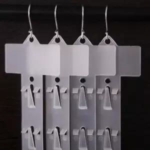 [생활] 20개 무타공 걸이 진열 고리 마트 문구점 후크