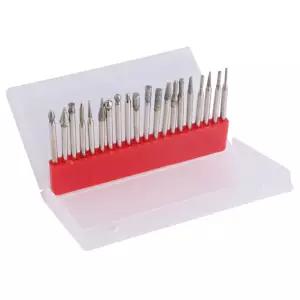 Dremel 도구용 다이아몬드 버 비트 세트 유리 타일 돌 조각 조각품 키트 석조 연마 암석 모양 형성 보석