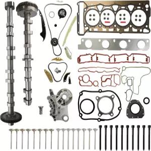 밍 체인 키트 왼쪽 및 오른쪽 캠샤프트 실린더 개스킷 세트 볼트 흡입 배기 밸브 장착 아우디 A4 Q5 TT