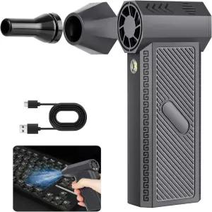 에어 블로워 미니 터보 팬 키보드 PC 청소용 130000RPM 무선 전기 더스터 가정용 및 자동차용 캔 없음