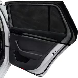 지시너 자동차 창문 그늘막 2개의 자동 사이드 리어 윈도우 햇빛 열 차단 및 자외선 통기성 메시