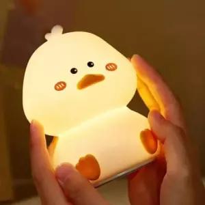 [데코] 충전식 터치 통통오리 LED 무드등 아이방 조명 수유등 수면등 집들이선물