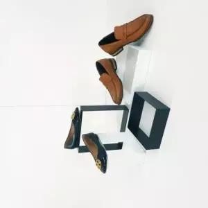 [생활] 공간이룸 스퀘어 투톤슬림 신발진열대 매장용 철제 진열대 신발DP 구두진열대