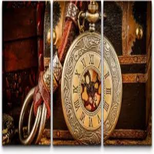 wall26 캔버스 프린트 월 아트 빈티지 앤티크 레트로 포켓워치 악기 도구 사진 촬영 리얼리즘 거실 침실