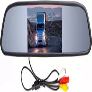 야소카 4.3인치 자동차 비디오 모니터 오토 리어 뷰 미러 LCD 화면 12V-24V 유니버설 마운트 클립온 현재