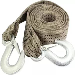 Ruilogod 3 톤 10피트 견인 스트랩 로프 2 후크 복구 회색 ID c53 4b7 6e8 136 35d