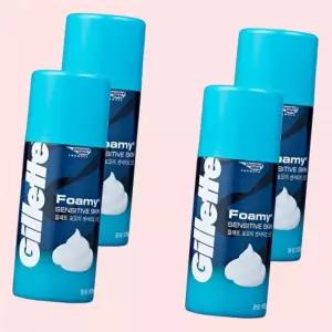 질레트 포오미 센서티브 스킨 쉐이빙 폼 175g 4개 4640288