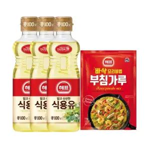 사조 콩기름 900ml 3병 + 부침가루 1kg 2290035 J