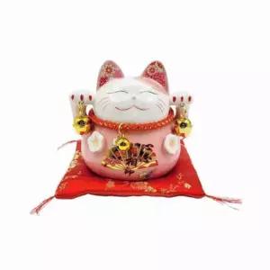 [문구/오피스] 고양이 도자기 저금통 동전 보관함 캐릭터 돈통 장식 인형 캐쉬박스 인형형저금통