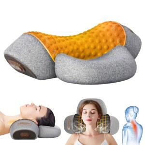 폴라지아 베개 목 마사지기 혹 어깨 를 위한 피시스트 3 in 1 온열 견인 진동 기능이 있는 캘릭세