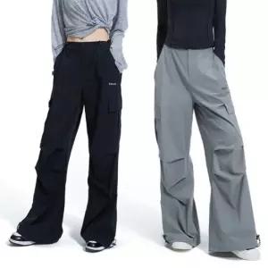 마바지 오버와이드 셔링 스트링 카고 팬츠 바지