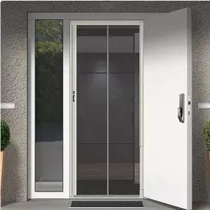 자동 방충망 슬라이딩 자바라 미세 현관 방충망 현관문 베란다 교체