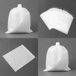 [JED] 스트링 부직포가방 부직포 20p세트 파우치 한쪽 화이트 34x43cm 소분포장
