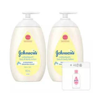 존슨즈 NEW 코튼터치 페이스앤바디로션 과실향 500ml, 2개 베이비오일 125ml , 1개