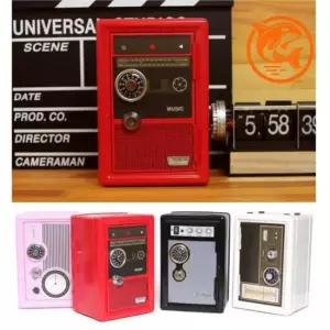 [문구/오피스] 빈티지 수납함 복고풍 저금통 메탈 다이얼 보석함 장식용