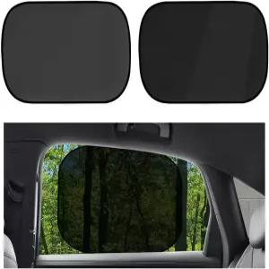 povtii 2 PCS 자동차 창문 그늘막 17.3×14.4 측면 및 후면 차량 햇빛 가리개 자외선 눈부심으로부터 자녀