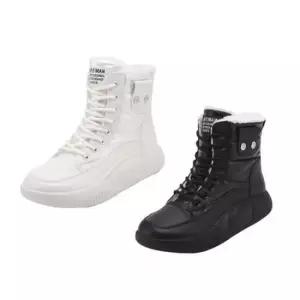 여성방한운동화 겨울 따뜻한 발목 여성 하이탑 통굽방한 부츠 운동화