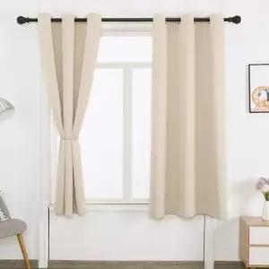 봉집커튼 트왈라잇 아일릿 암막 커튼 2장 창문 용 베이지 작은