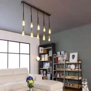 [Deco] 식탁등펜던트 테이블조명 인테리어전등 10등 전구 식탁펜던트조명 미포함 직부등 블랙