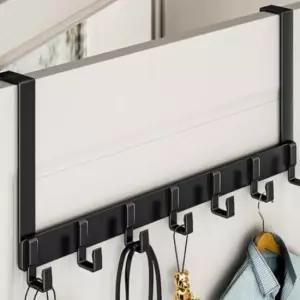 [생활] 7구 도어후크 블랙 뛰어난 공간 DP62272 활용이 46x18cm