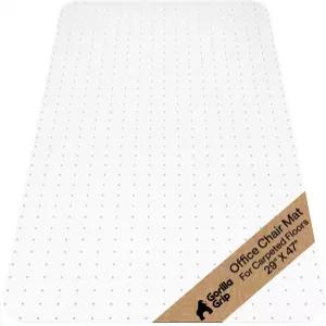 카펫 바닥용 고릴라 그립 미끄럼 방지 투명 사무용 의자 매트 책상 아래 부드러운 튼튼한 플라스틱 컴퓨터