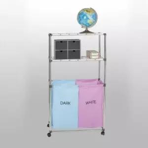 [SBD] 바퀴형 세탁물 보관함 수납함 빨래 3단 접이식 분리형 바구니